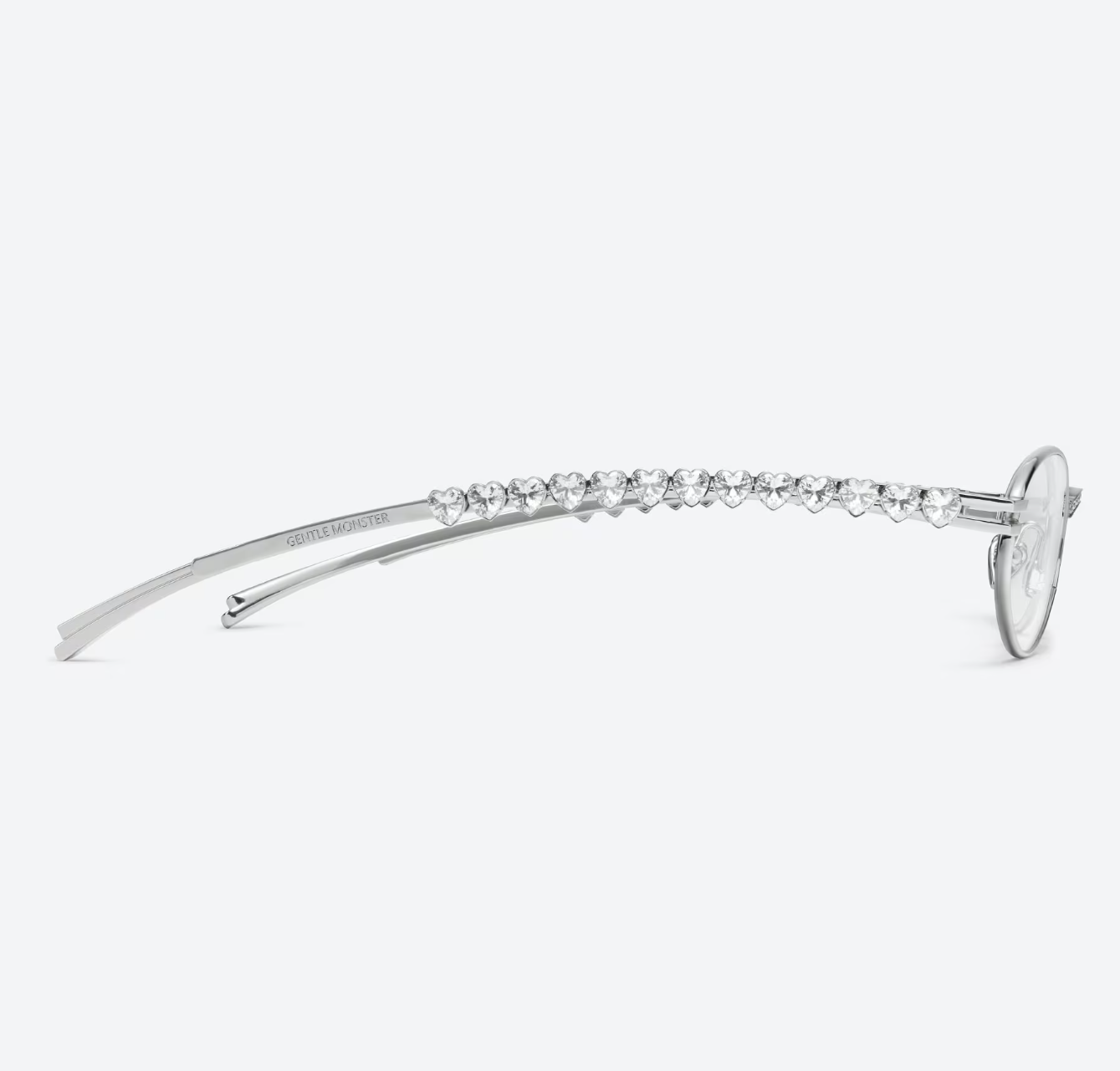 Pre-owned Gentle Monster X Jennie Jentle Salon Barrette 02 Silver Metal Clear