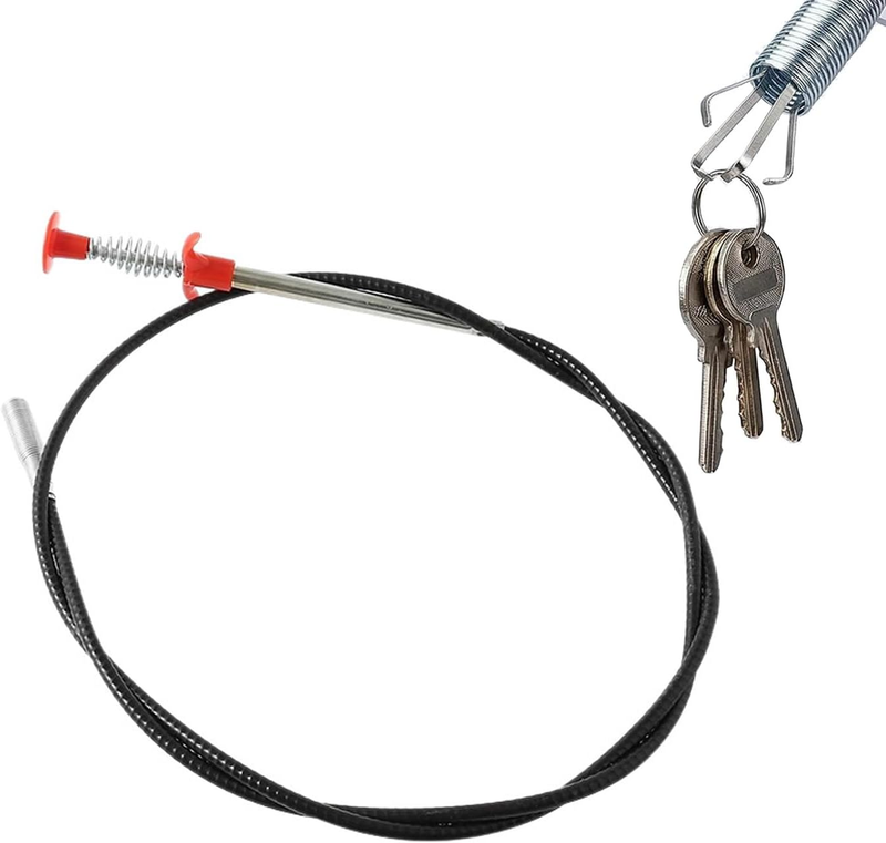 2M Drain Snake, Drain Cleaner, Flexible Grabber Reach Tool with 4 Claws, Bendabl
