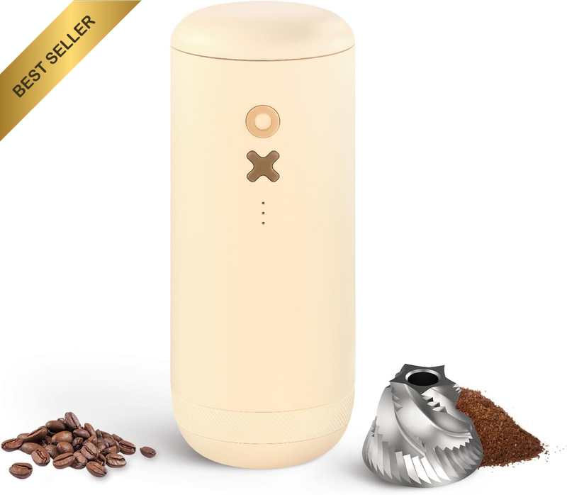 Electric Coffee Grinder Portable Conical Burr Quiet for Espresso Moka