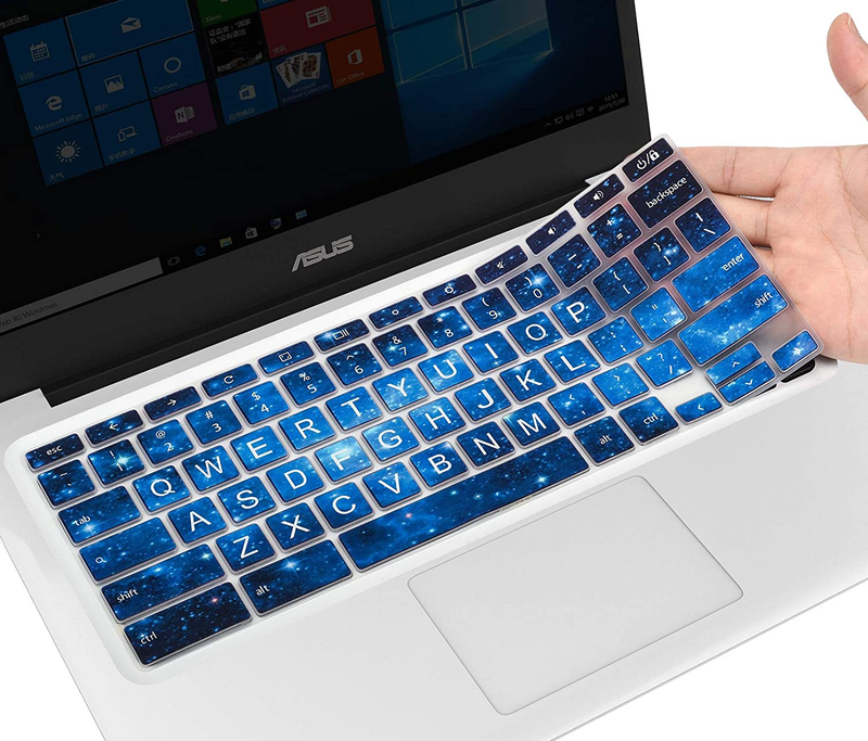Casebuy Keyboard Cover for ASUS Chromebook Flip C434TA C433TA 2 in 1 Laptop, ASU