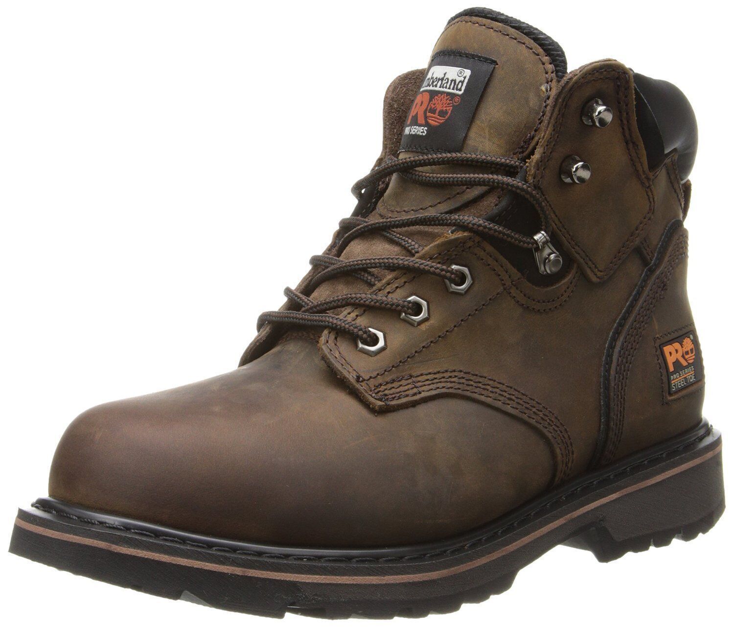 Timberland PIT BOSS 6 Mens STEEL TOE TB033034-214 Коричневые кожаные рабочие ботинки