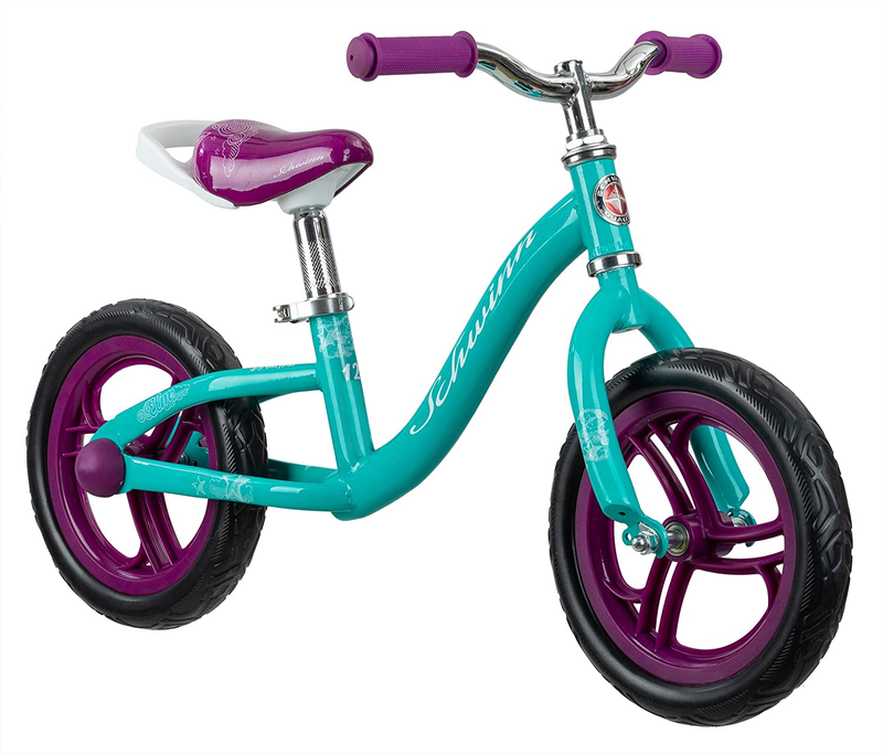 Schwinn Elm Girls Bike for Toddlers and Kids, 12-Inch Balanc