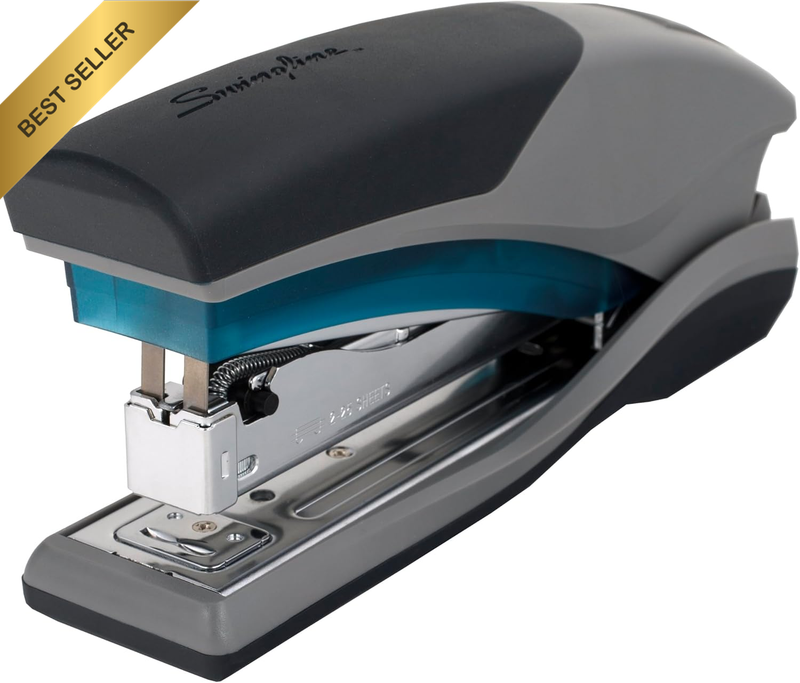 Stapler, 25 Sheet Capacity, Optima 25, Jam Free, Reduced Effort, Soft Grip, Blue