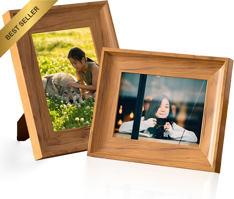 Wide Molding Photo Frame | 4X6 Picture Frame, Wood Look, Resin Material, High De