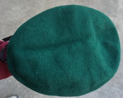 Beret, green w badge believe Denmark, Netherlands ?   (LOC =H2Back)