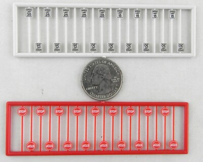 N  Scale Modern Stop Signs & Speed Limit Signs (36 pcs) - Tichy Train Group