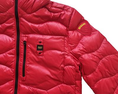 Pre-owned Blauer Men's Down Jacket 24wbluc03005 006355 Red