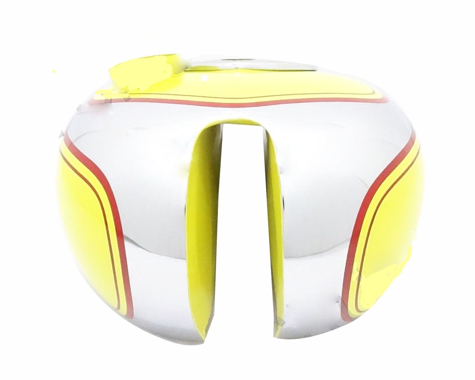 Fits Triumph Tiger T80 Yellow Painted Chrome Plated Petrol Gas Fuel Tank 