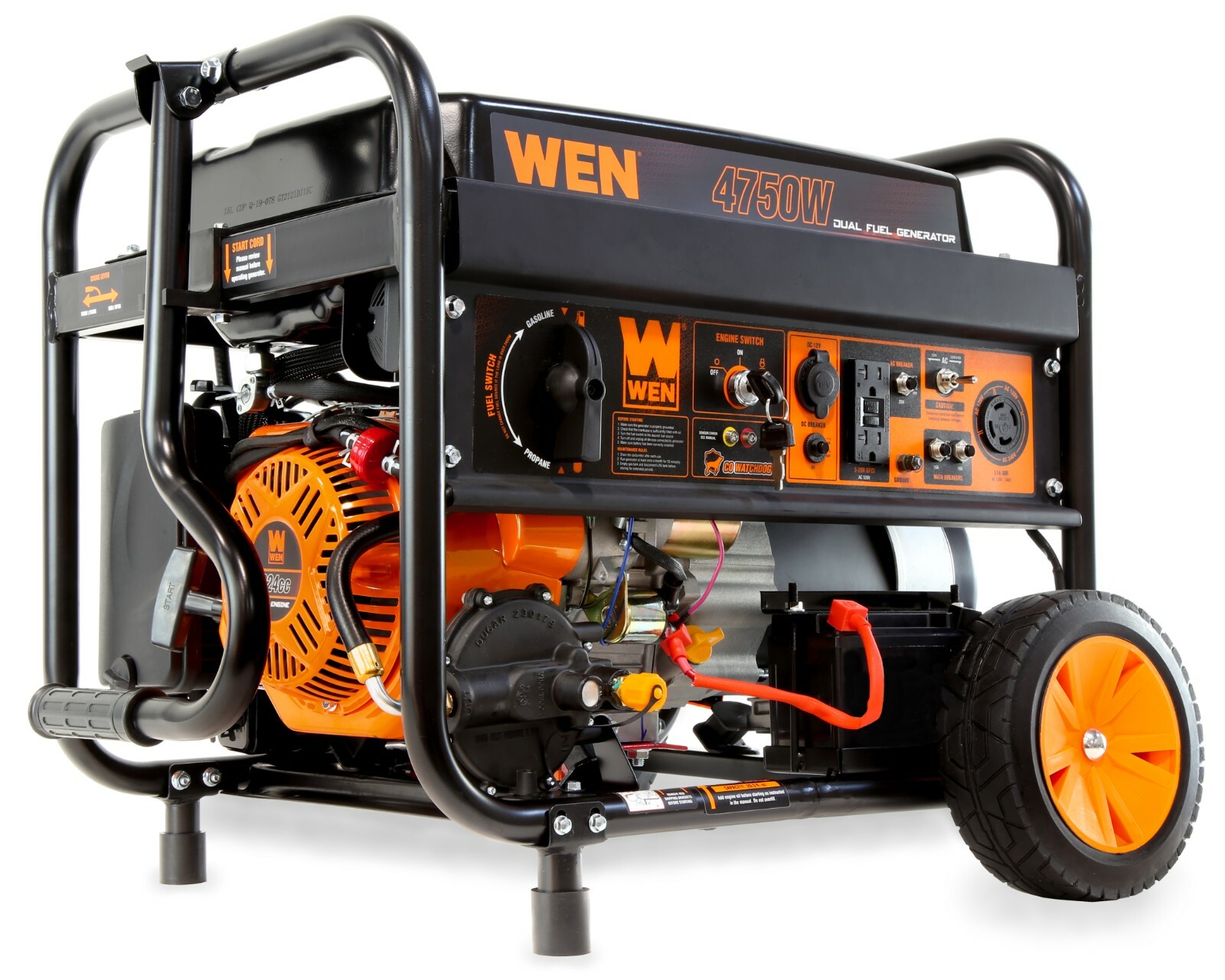 4750W 120V/240V Dual Fuel Electric Start Portable Generator 4750W 120V/240V Dual Fuel Electric Start Portable Generator