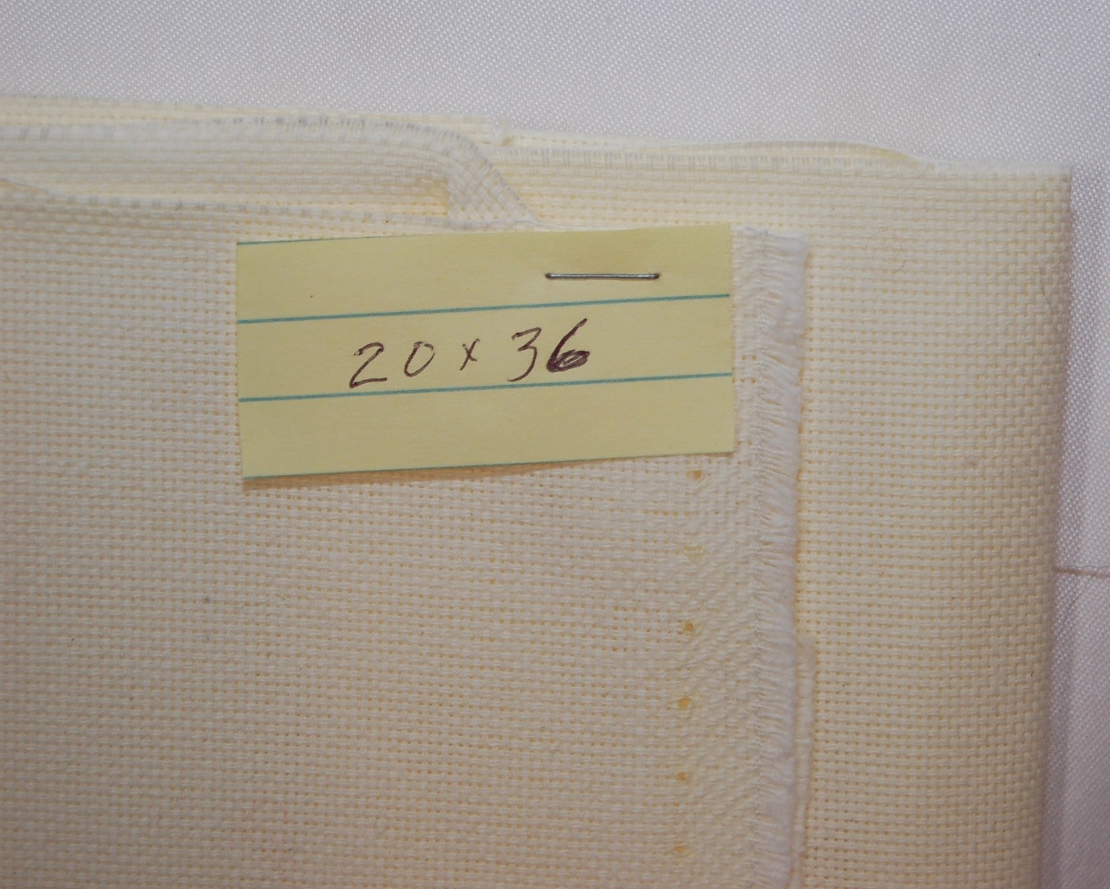 Cream 28 count Aida Fabric for cross stitch counted thread 20