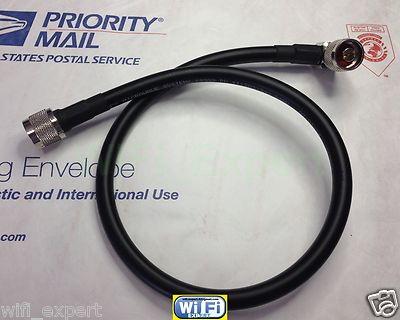 TIMES ® 1-30' LMR-400 Antenna Jumper Coax Cable N TYPE Male Straight to Angle US. Buy it now for 14.63