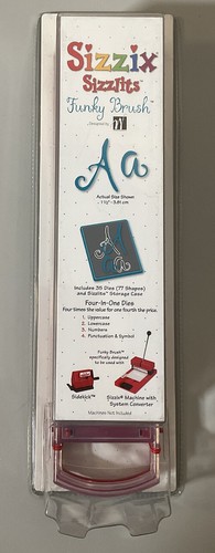 pizziページ Sizzix Sizzlits Funky Brush Alphabet Set | eBay