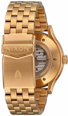 Pre-owned Nixon Spectra A1323-100m Water Resistant Unisex Automatic Fashion Watch (40mm... In Black / Gold