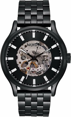 Pre-owned Nixon Spectra A1323-100m Water Resistant Unisex Automatic Fashion Watch (40mm... In Black / Gold