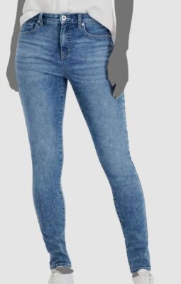 $40 Style & Co Women's Blue High Rise Curvy Skinny Jeans Pants Size 10