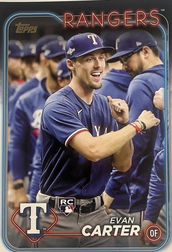 2024 Topps Flagship Evan Carter, Oversized Rookie Short