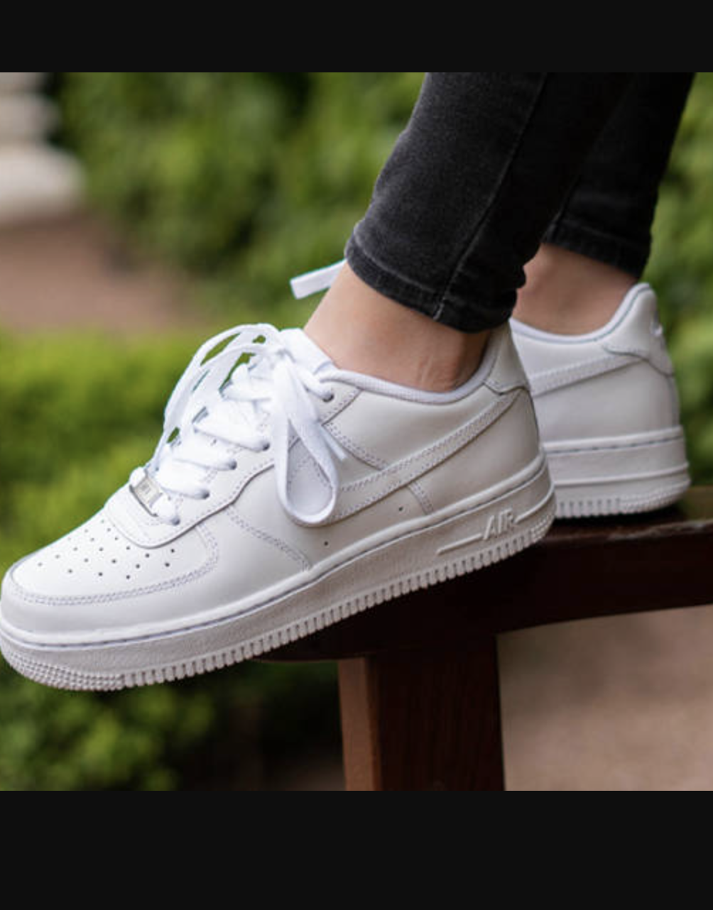 calibre Adelante Brillar Nike Air Force One Low Top All White Sneakers AF1 Uptown Womens Size 5.5 36  New | eBay