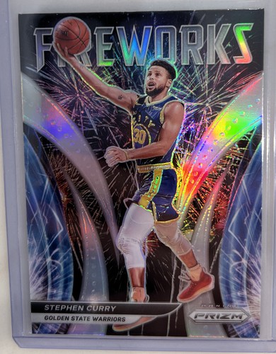 2021-22 Prizm Stephen Curry Fireworks Silver Holo #2