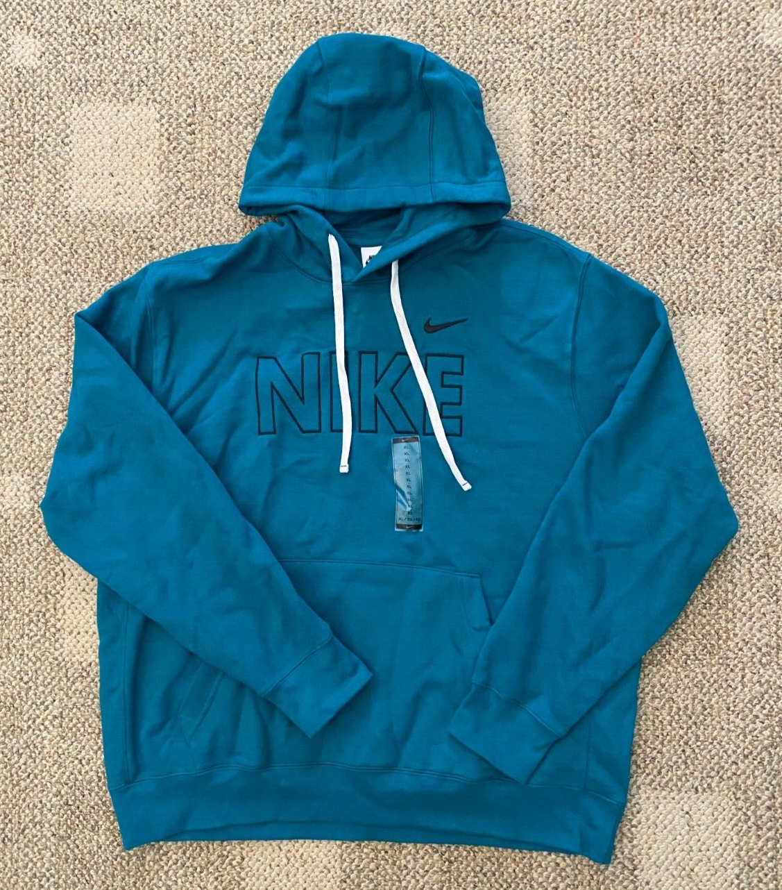 Nike Pullover Hoodie Sweatshirt Sportswear Club Fleece Teal