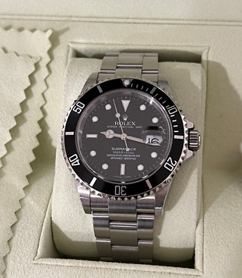 2005 Rolex Submariner Date 16610 Steel Black 40mm Oyster Watch Box