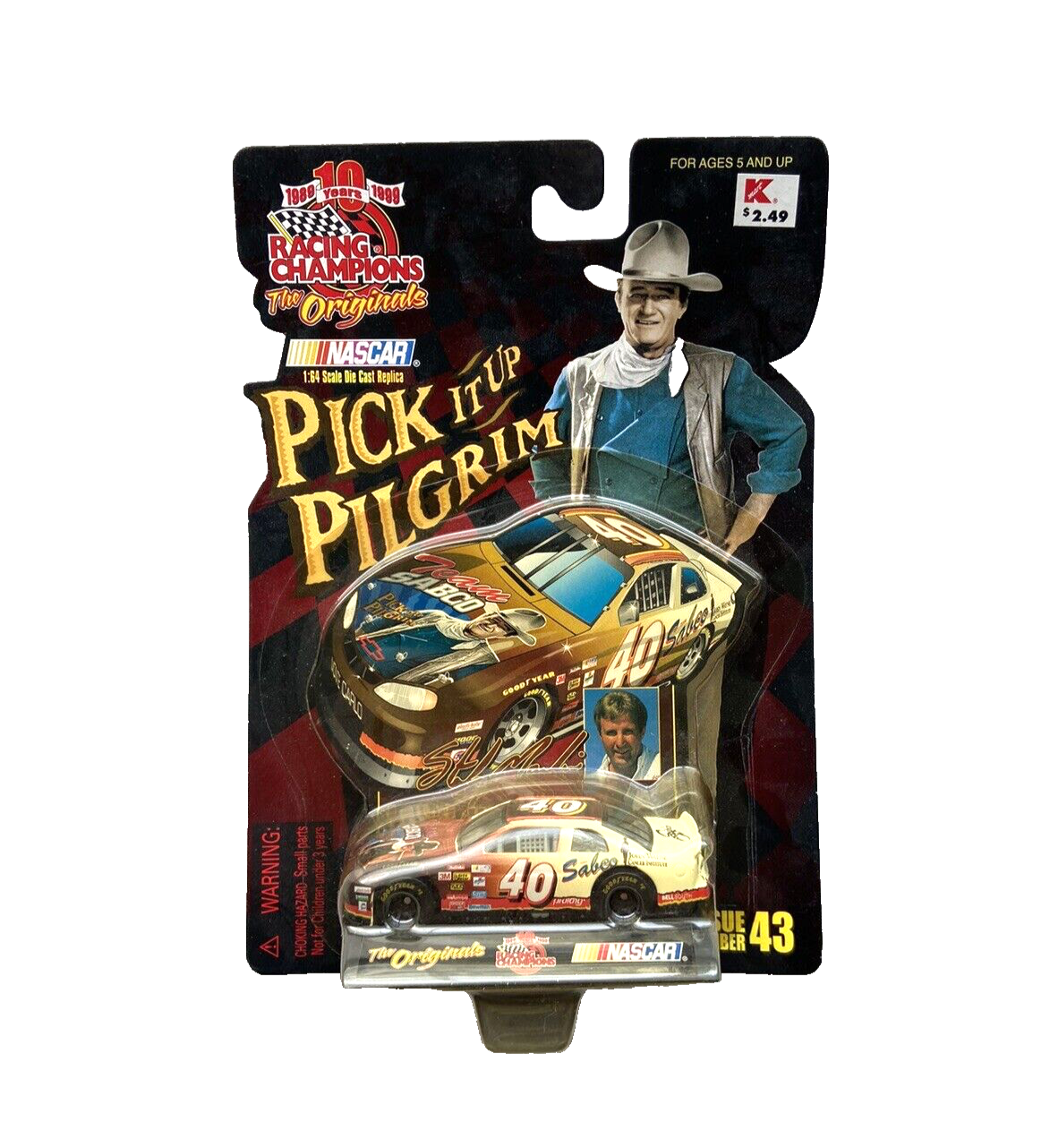 1999 Racing Champions 'John Wayne' Sterling Marlin 1:64 Die