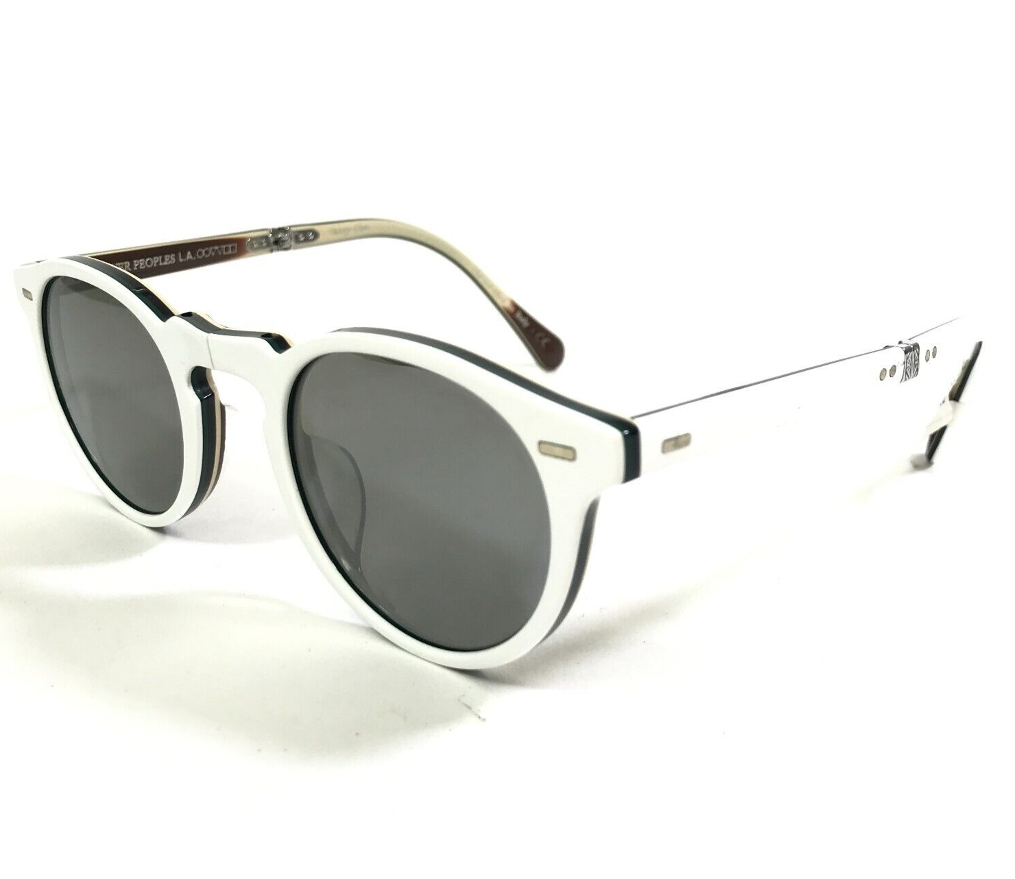 Pre-owned Oliver Peoples Sunglasses Ov5456su 168740 Gregory Peck 1962 Collapsible Foldable In Gray