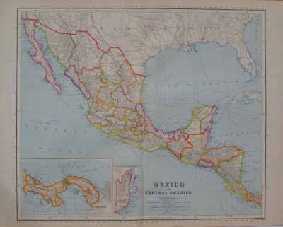 1900 Now Yucatan Map Vatican