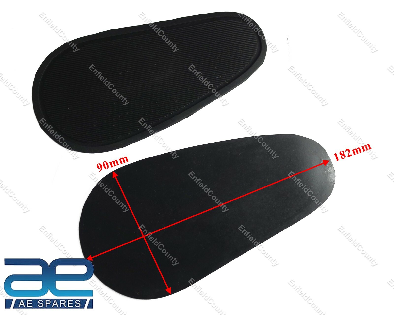 For Norton Dominator Wideline Late Model Petrol Gas Fuel Tank Knee Grip Pair 