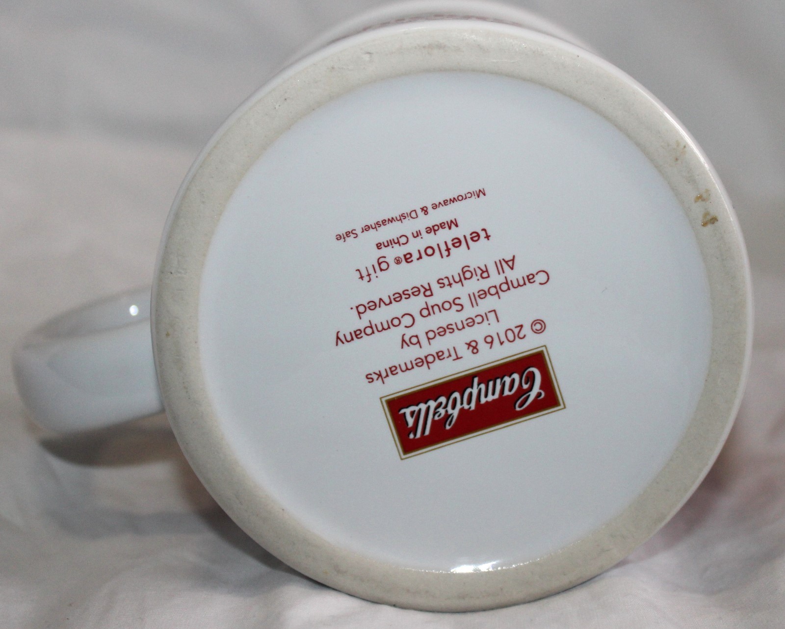 CAMPBELL'S SOUP CO LARGE 2016 CONDENSED CHICKEN NOODLE SOUP MUG!