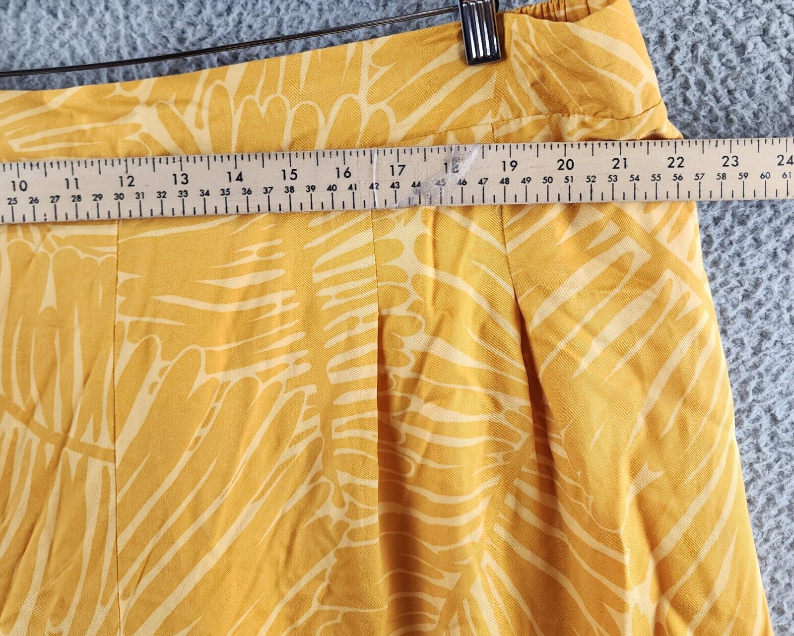 Nina Parker Trendy Plus Size Wide-Leg Pants Women's 4X Golden Palm Elastic Waist - Picture 4 of 13