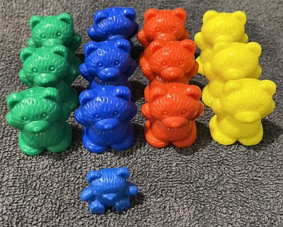 Counting Sorting Bears, Assorted Colors, Math, Educational, 13 In All