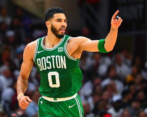 8x10 Photo JAYSON TATUM Boston Celtics NBA Finals MVP Slam