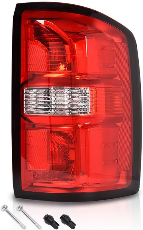 Red Lens Right Passenger Taillight for 2014-2019 GMC Sierra 1500 2500HD 3500HD