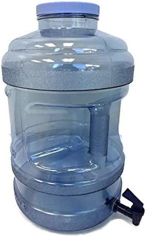 BPA Free Water Bottle with Big-Mouth & Dispensing Valve Spigot, 5 Gallon Perfect