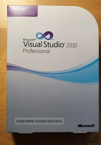 Microsoft Visual Studio 2010 professional Upgrade DVD + Key German deutsch
