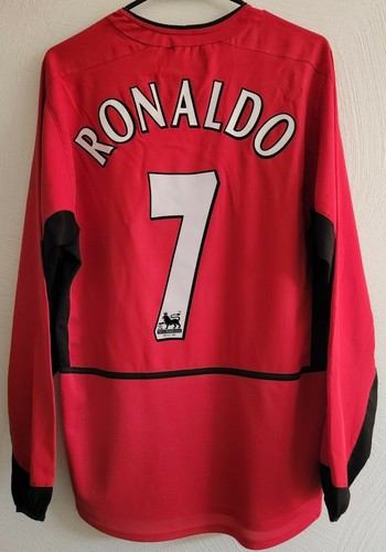 ウェア 03-04 NIKE Manchester United Uniform Nike Manchester United Ronaldo 03/04 LS Home Debut Jersey
