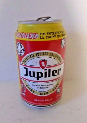 Vintage Jupiler Go Belgium Win T shirts Stay Tab Beer Can