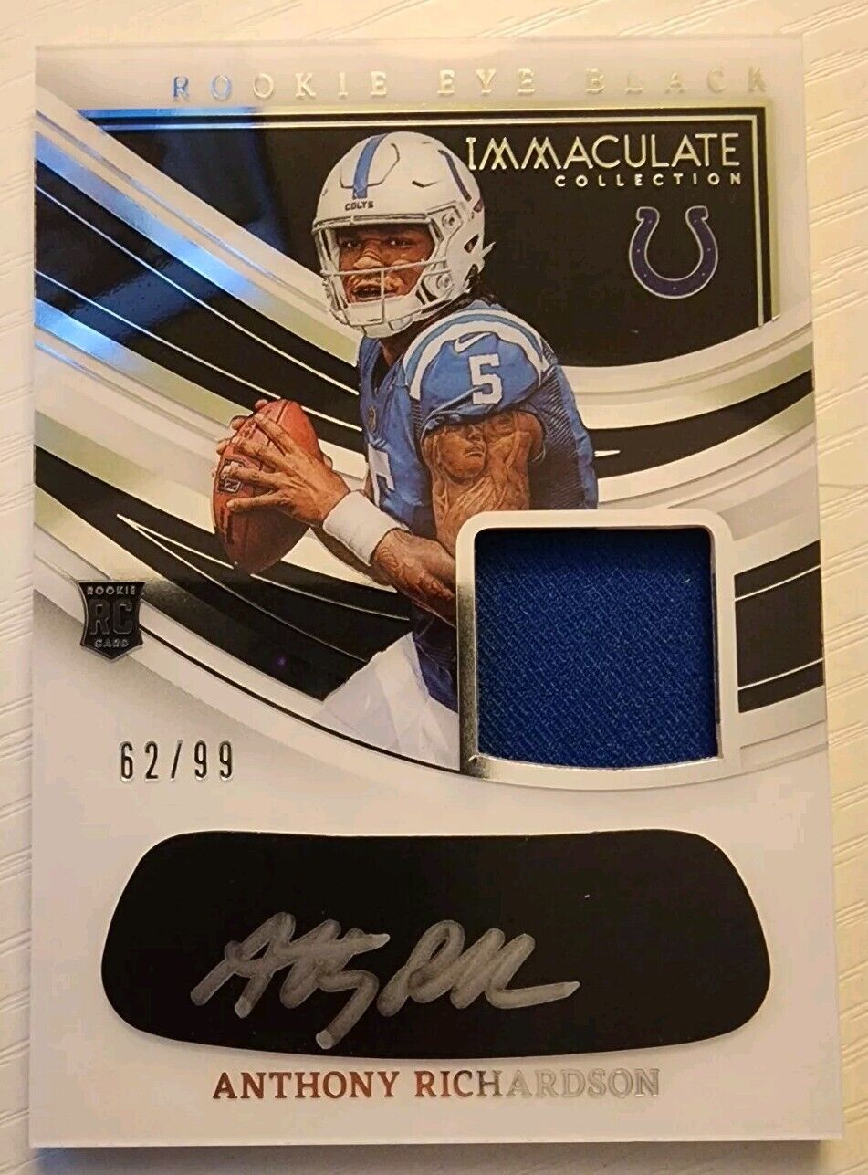 2023 Panini Immaculate Collection Anthony Richardson #REBJ 2023 Panini Immaculate Collection Anthony Richardson #REBJ