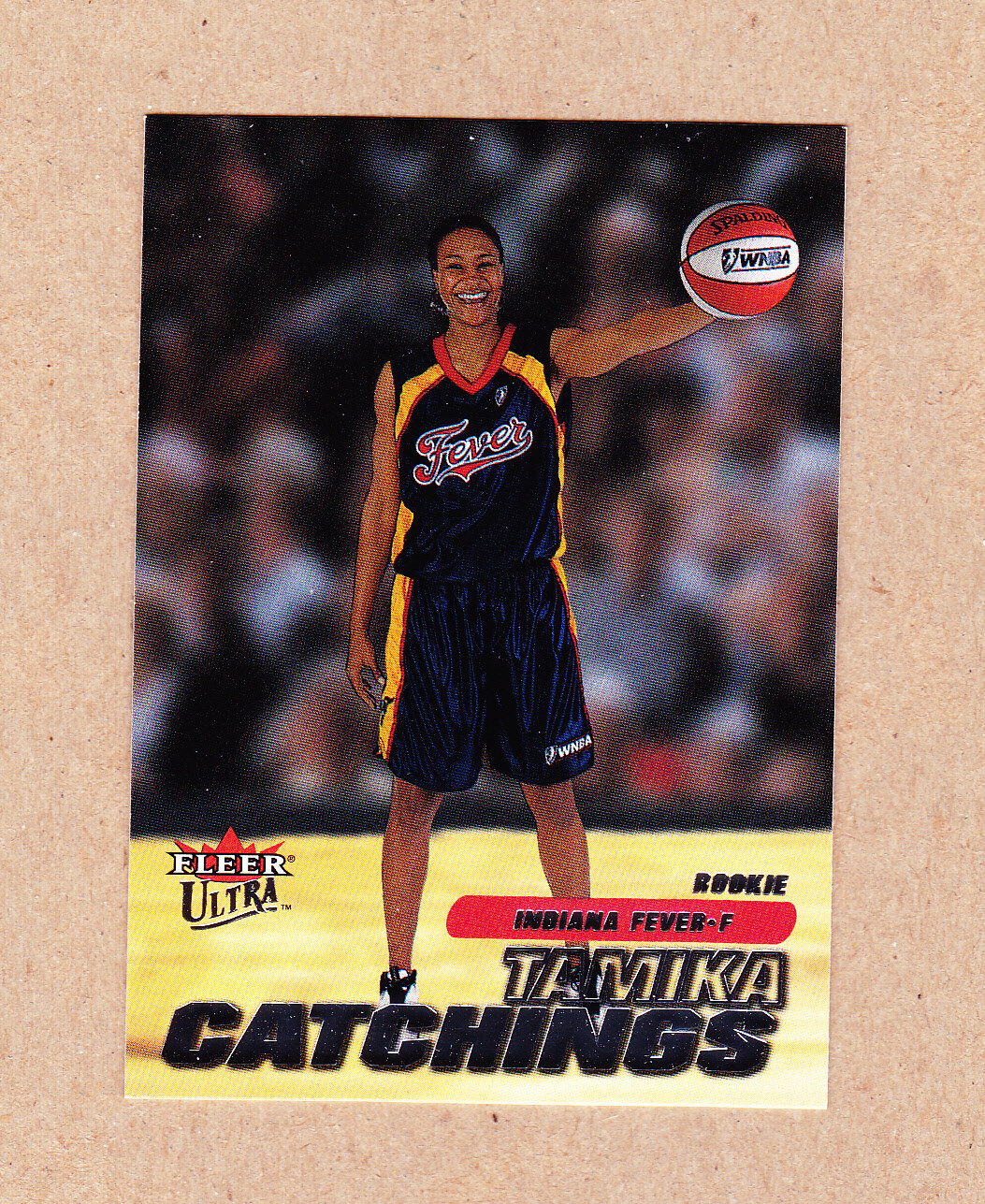 Tamika Catchings 2001 WNBA Ultra Rookie card#127-Indiana Fever BV $120.00 Mt. rookie card picture