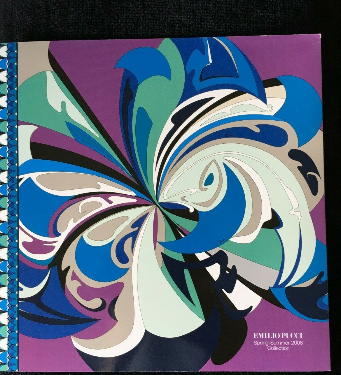 EMILIO PUCCI - kanae Vintage 1960s Emilio Pucci Mod Geometric Scarf Silk Chiffon