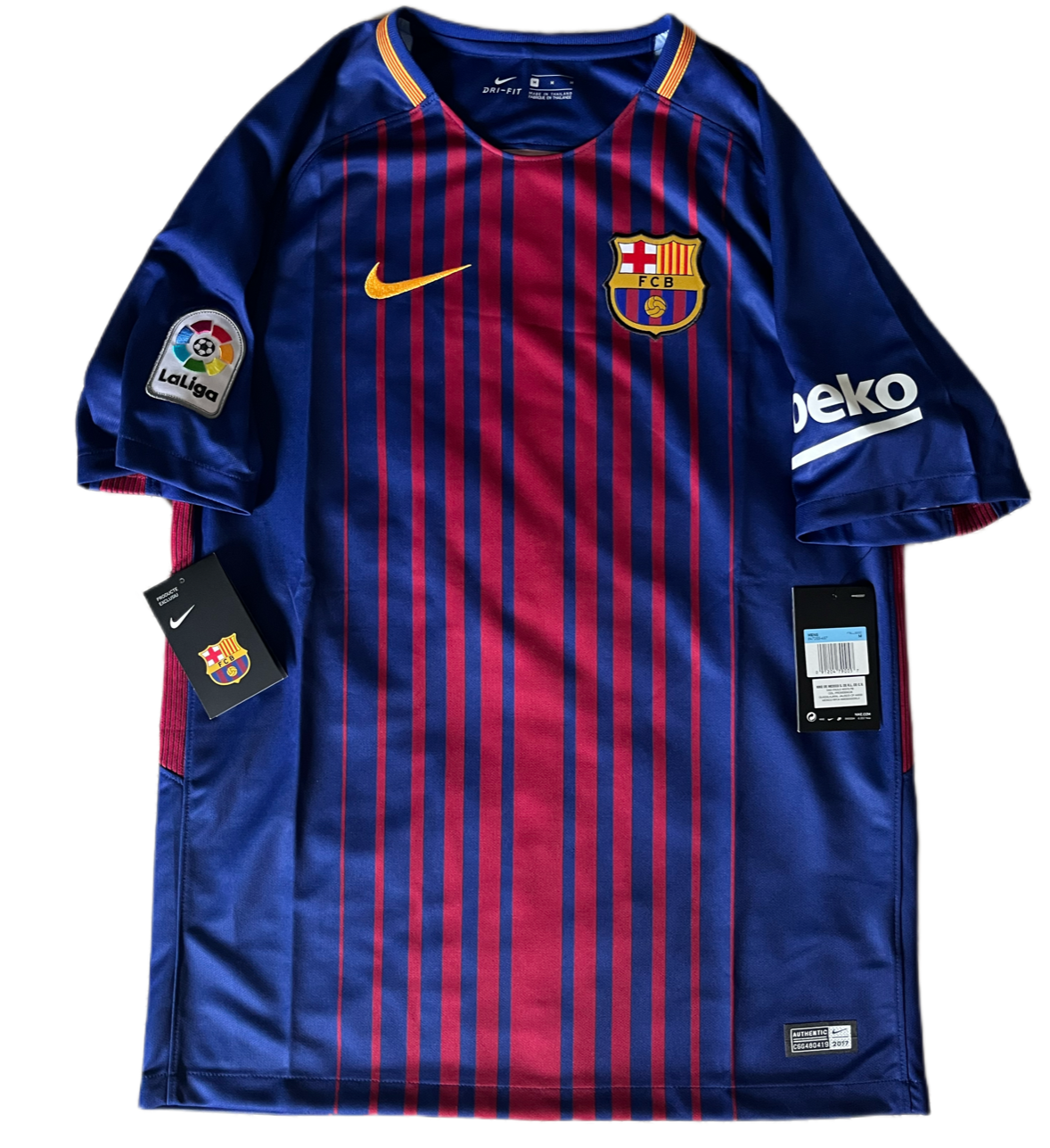 Nike FC Barcelona 2017 2018 home stadium jersey for men