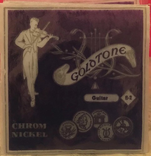 Vintage Gold Tone Open Stock Chrome Nickel Guitar Strings (49 Count)