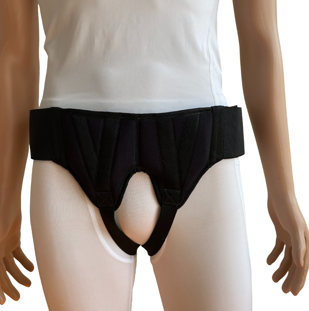 FlexaMed Inguinal Hernia Groin Belt Black | Left, Right or or Bilateral