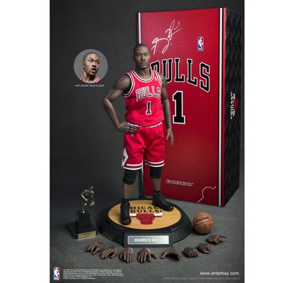 16 Scale ENTERBAY NBA Collection Derrick Rose Action Figure Imperfect Condition