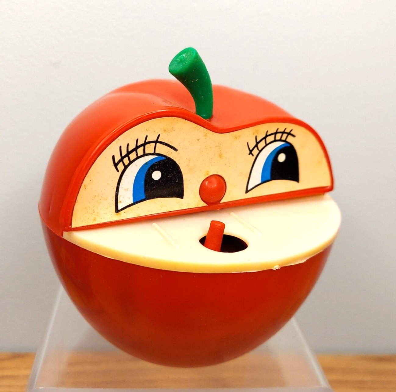 きーままーま 　1970's 24 Hour Bug バンク/貯金箱 Vintage Apple Worm Bank Wind-Up Mechanical Coin-Operated