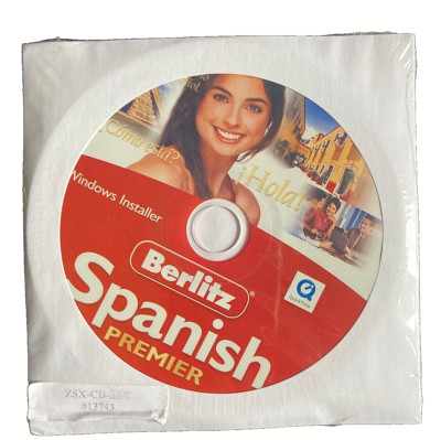 Berlitz Spanish Premier Language Lessons CDs, Windows Mac Loose NEW x SEALED
