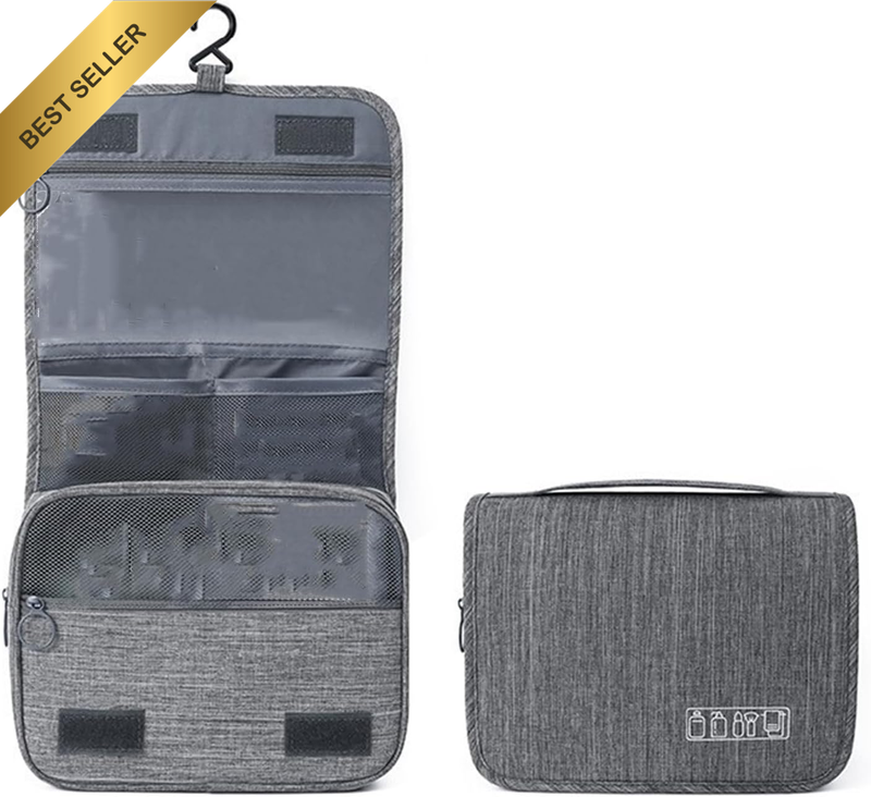 Hanging Toiletry Bag, Waterproof Travel Makeup Organizer for Women, Portable Was
