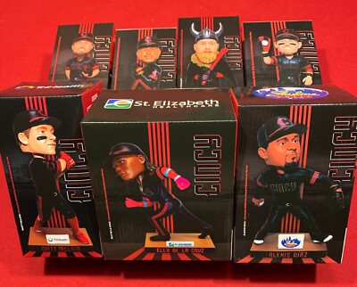 Cincinnati Reds SGA 2024 complete set of 7 Cincy Connect! Elly bobblehead NEW!