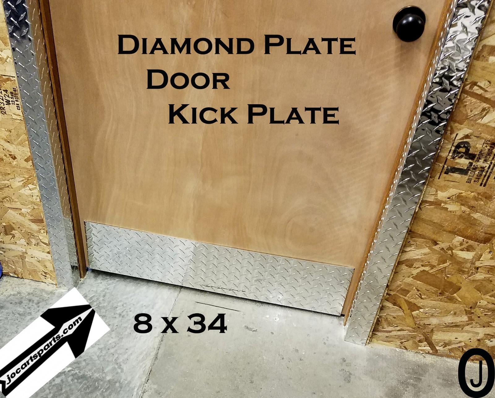 Door Kick Plate Highly Polished 3003 grade Aluminum Diamond Plate 8