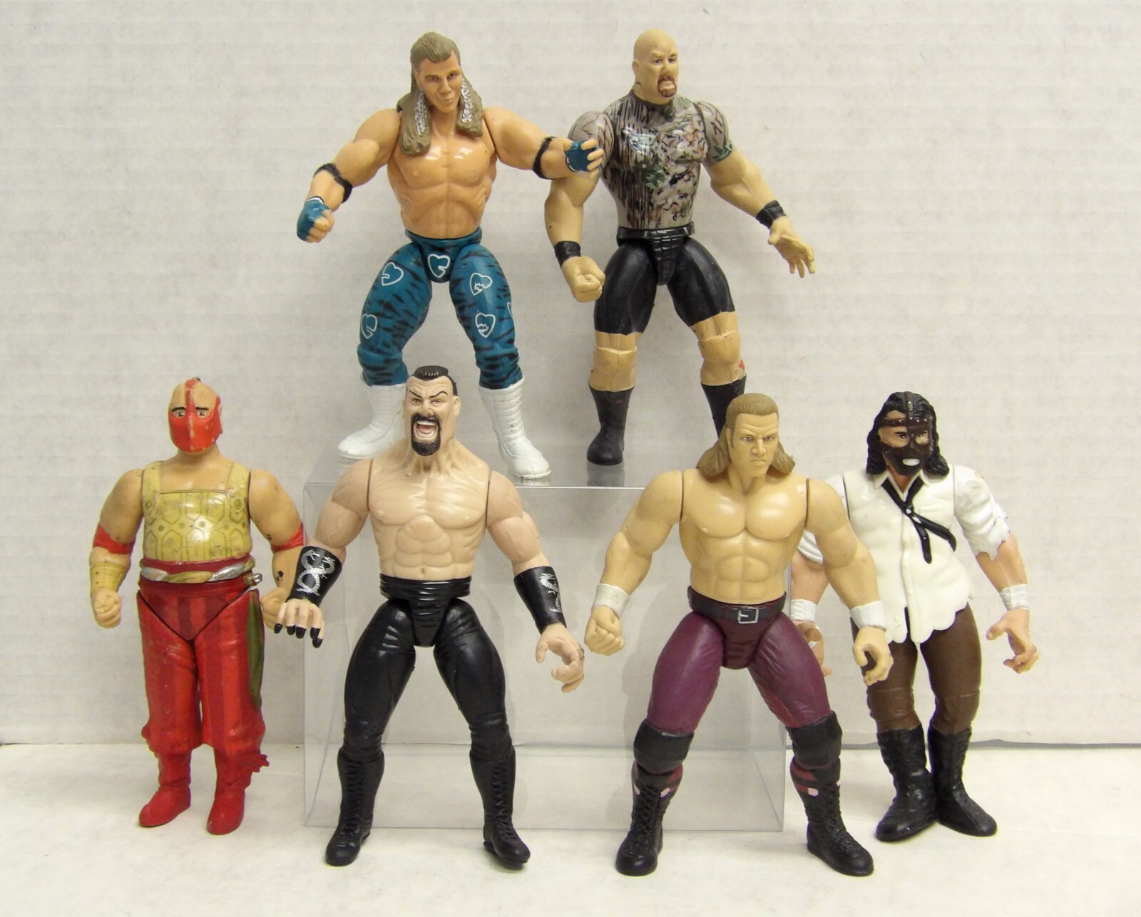 WWE/WWF Late 1990's Jakks Wrestling Rubber Leg Figures - Lot